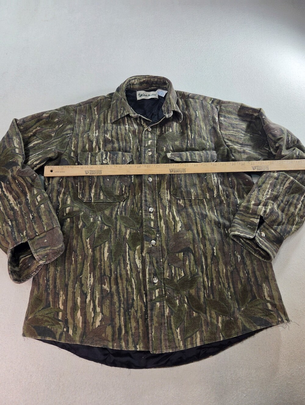 Vintage Gander Mountain Camo Quilt Lined Shirt Jacket USA Made Large - Picture 5 of 8